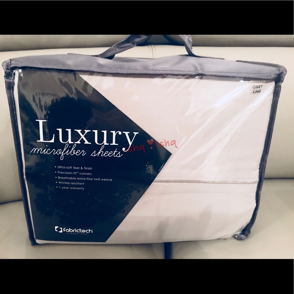 MicroFiber King Sheet Set Ultra Soft No-Wrinkle - Picture 2 of 8